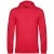 Толстовка с капюшоном унисекс Hoodie, красный меланж