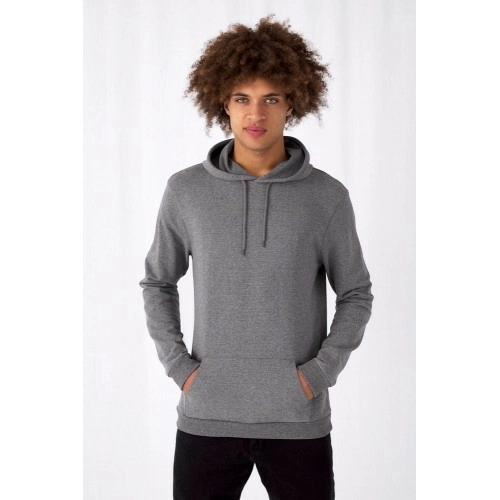 Толстовка с капюшоном унисекс Hoodie, темно-зеленый меланж