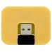 USB Hub Gaia на 4 порта, желтый