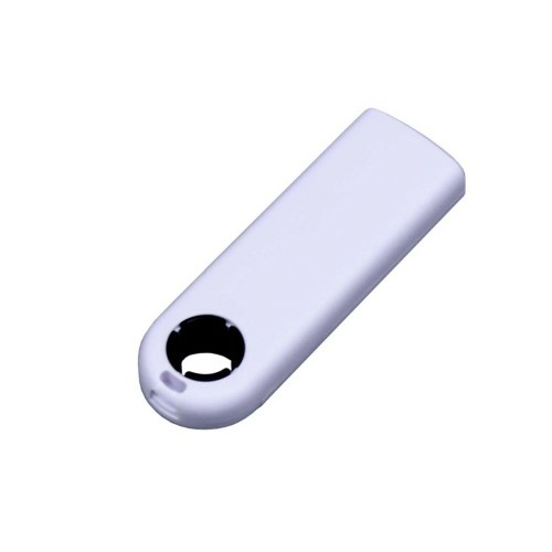 USB-флешка промо на 128 Гб прямоугольной формы, выдвижной механизм, черный