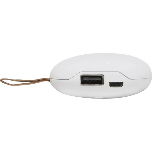 Внешний аккумулятор в форме камня Stone, 5200 mAh, белый