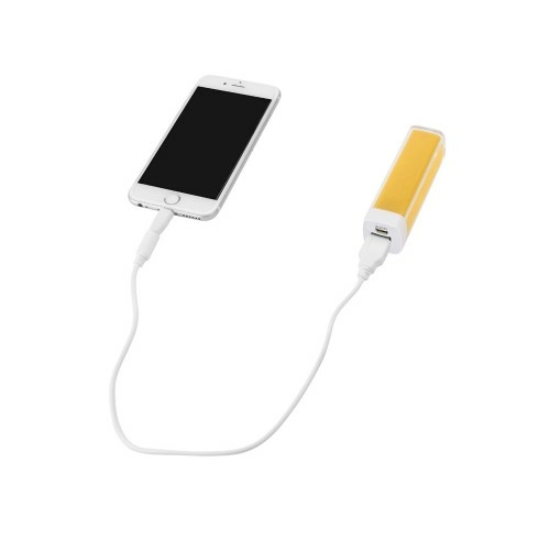 Портативное зарядное устройство Ангра, 2200 mAh, желтый