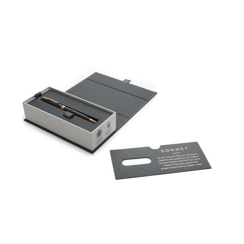 Ручка шариковая Parker Sonnet Core Black Lacquer GT, черный/золотистый