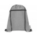 Рюкзак со шнурком Ross из переработанного ПЭТ, heather medium grey