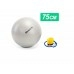 Мяч для фитнеса Fitball 75 с насосом, серебристый