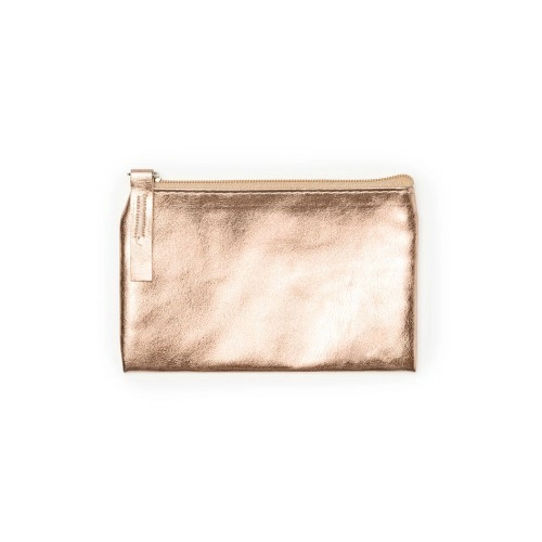 Кошелек MAUVE из полиуретана с глянцевой отделкой, розовое золото