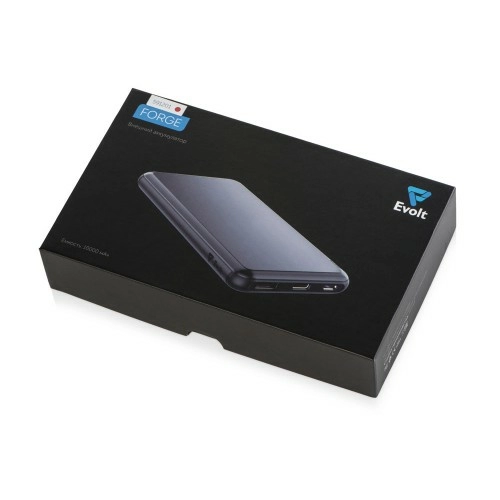 Внешний аккумулятор Forge v.2, металл, 10000mah, красный