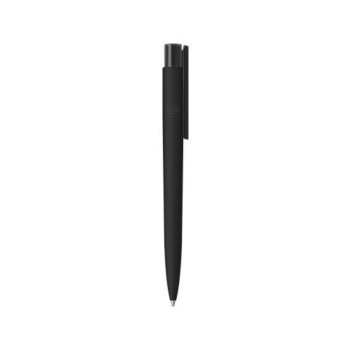Шариковая ручка RECYCLED PET PEN PRO K transparent GUM soft-touch, черный