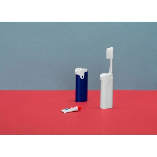 Складная зубная щетка с пастой Clean Box, белый