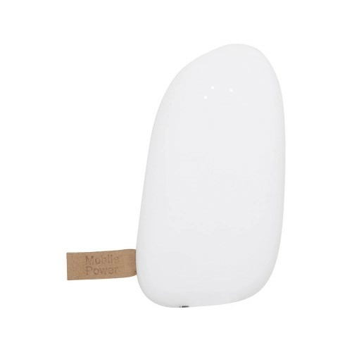 Внешний аккумулятор в форме камня Stone, 5200 mAh, белый