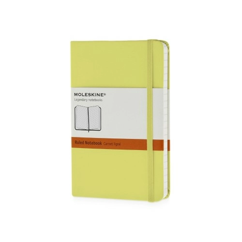 Записная книжка Moleskine Classic (в линейку) в твердой обложке, Pocket (9x14см), цитрусовый