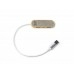 USB-хаб BADOC с корпусом из бамбука и ткани RPET, серый меланж