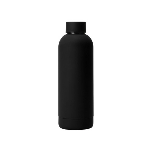 Вакуумная термобутылка Cask Waterline, soft touch, 500 мл, черный (Р)