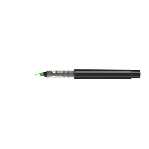 Капиллярная ручка в корпусе из переработанного материала rPET RECYCLED PET PEN PRO FL, черный с салатовым