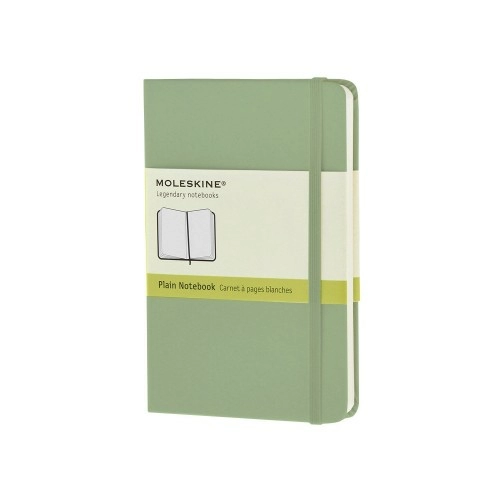Записная книжка Moleskine Classic (нелинованный) в твердой обложке, Pocket (9x14см), фисташковый