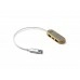 USB-хаб BADOC с корпусом из бамбука и ткани RPET, серый меланж