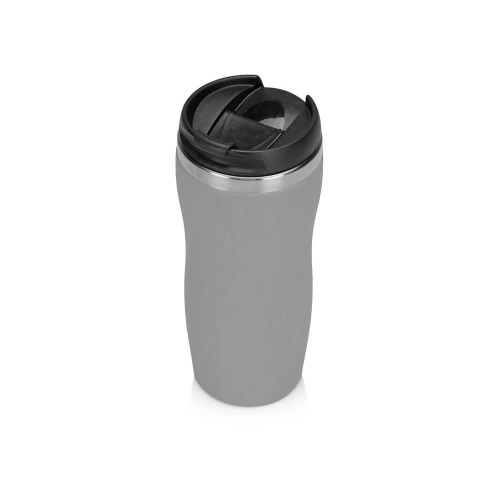 Термокружка Mony Steel 350 мл, soft touch, средне-серый