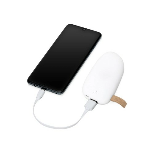 Внешний аккумулятор в форме камня Stone, 5200 mAh, белый