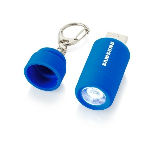 Мини-фонарь Avior с зарядкой от USB, синий