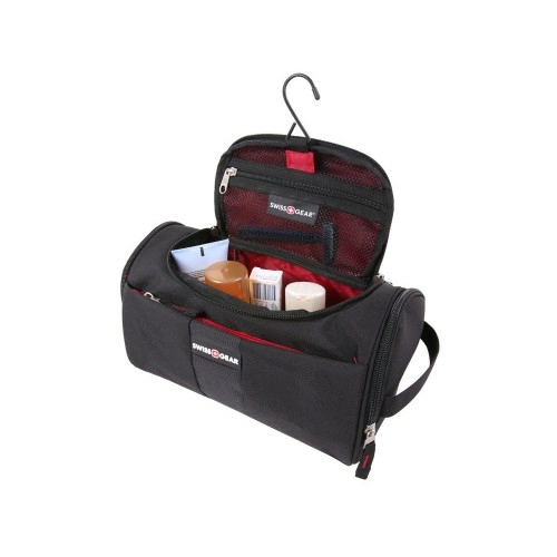 Несессер SWISSGEAR, полиэстер, 28х16х16 см, черный