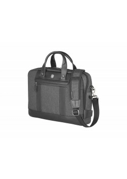 Портфель VICTORINOX Architecture Urban2 15 Briefcase 15'', серый, полиэстер/кожа, 42x13x31 см, 16 л
