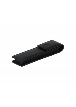 Чехол для ручки Cross Classics Black, на две ручки, кожа наппа, гладкая, чёрный, 15,5 х 4 х 1,8 см