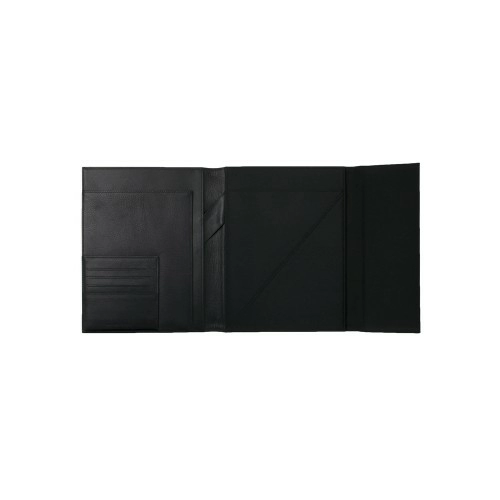 Папка для участника конференции формата А5 Caption Contrast Black. Hugo Boss, черный