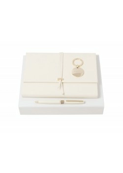 Подарочный набор: блокнот А5, брелок, ручка шариковая. Nina Ricci