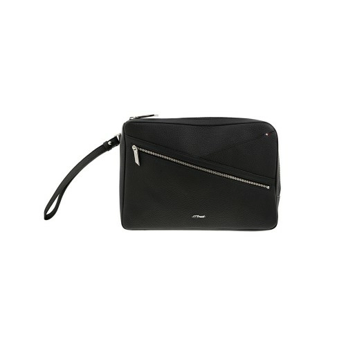 Барсетка, LINE D CAPSULE Grained, (Medium), черная зернистая мягкая кожа